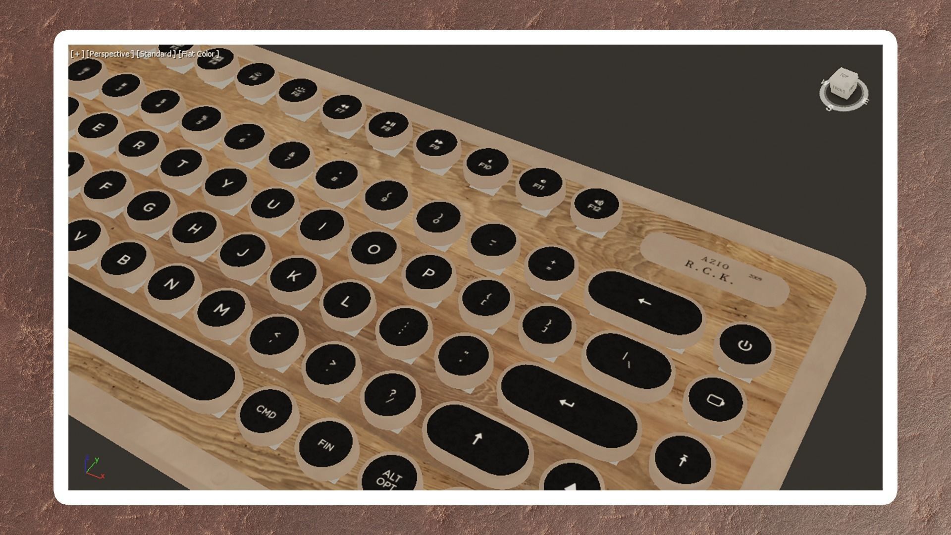 Azio Vintage Set Mini Low-poly 3D model_10