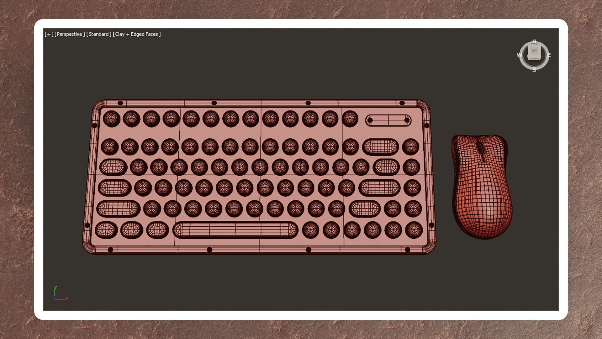 Azio Vintage Set Mini Low-poly 3D model_5