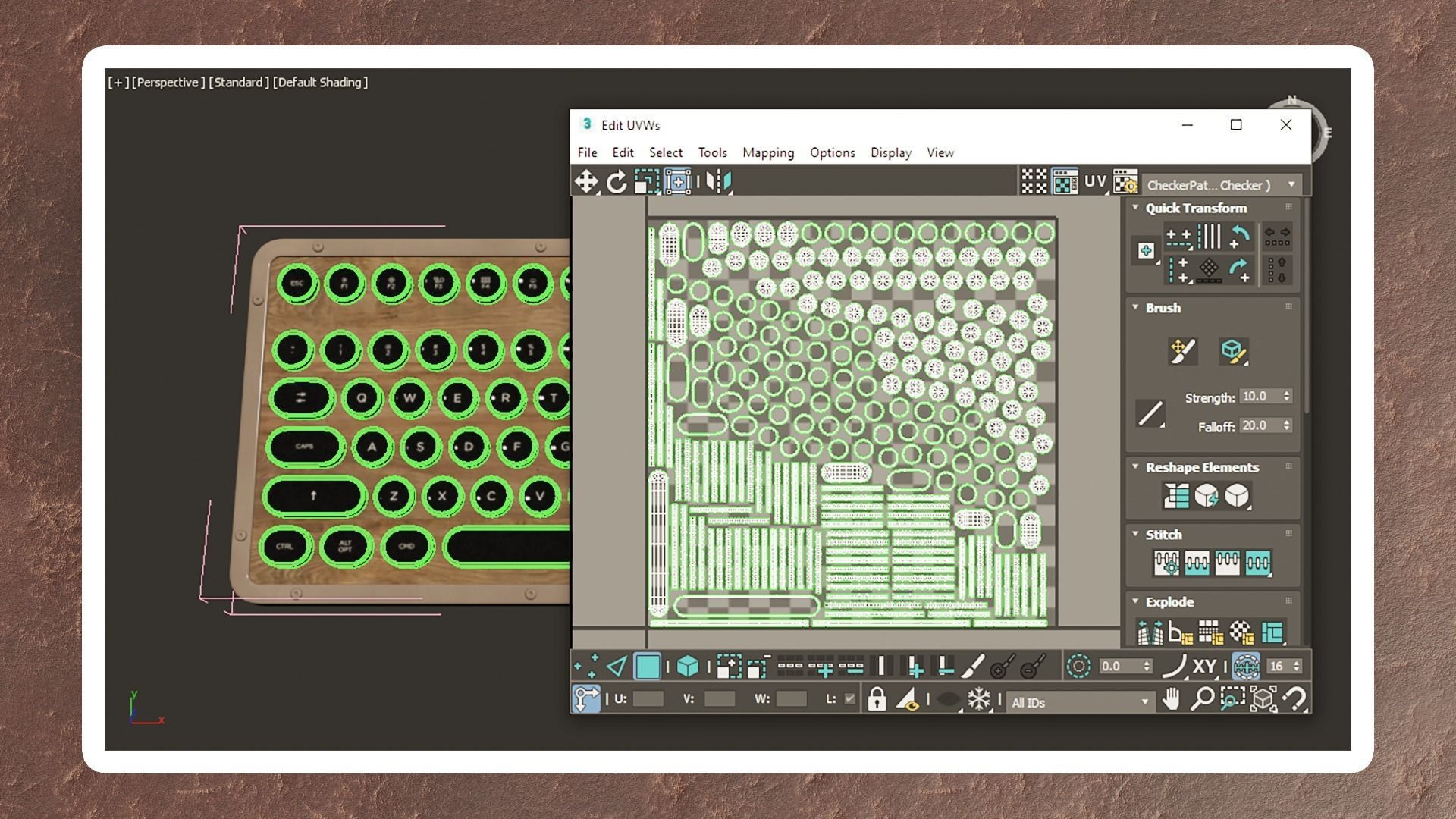 Azio Vintage Set Mini Low-poly 3D model_12