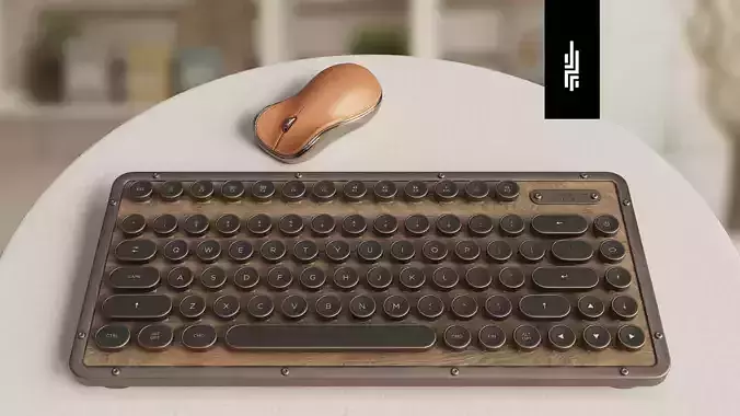 Azio Vintage Set Mini Low-poly 3D model