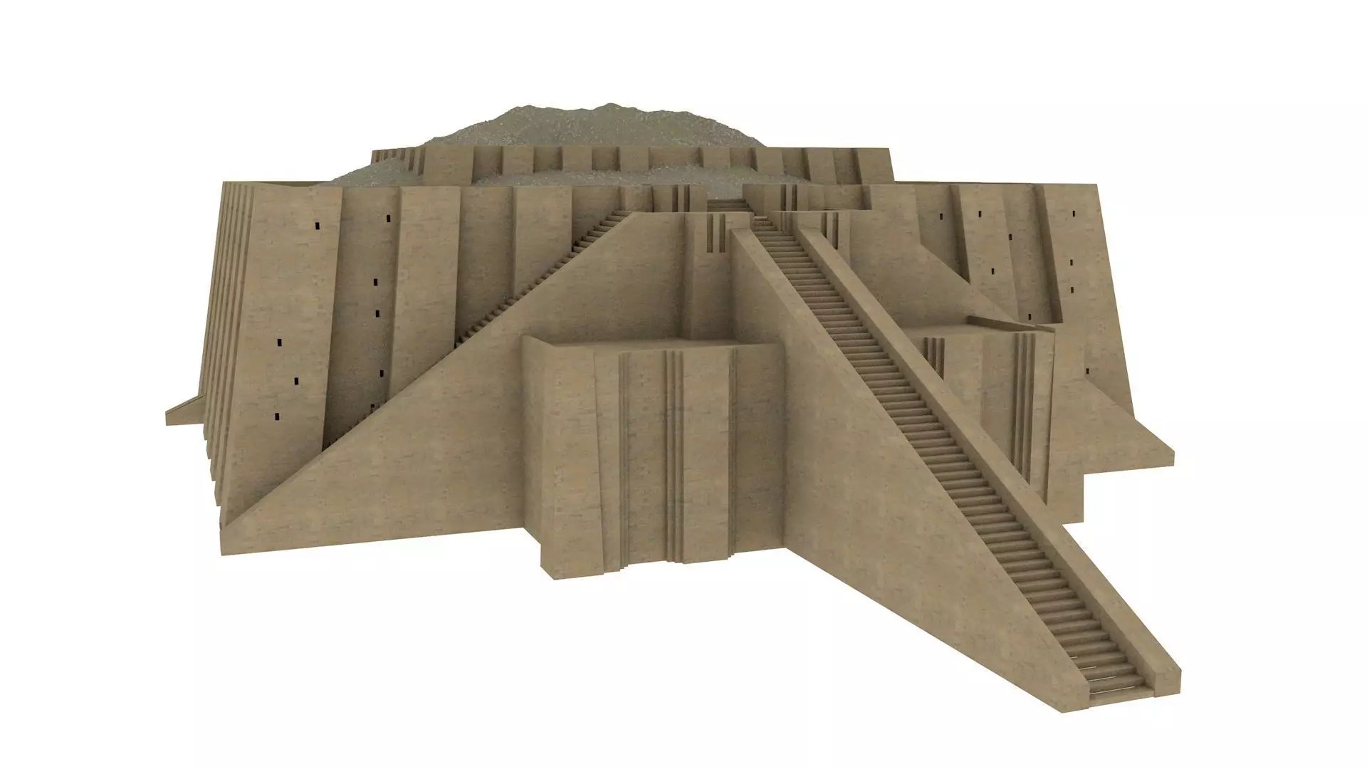 Ziggurat Ur of Iraq 3D model
