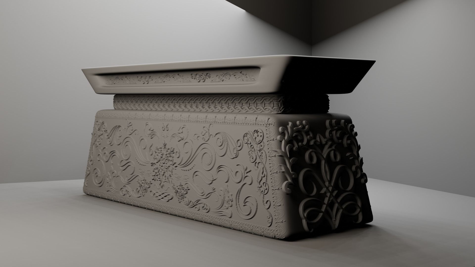 Emboss Ancient Tomb  3D model_2