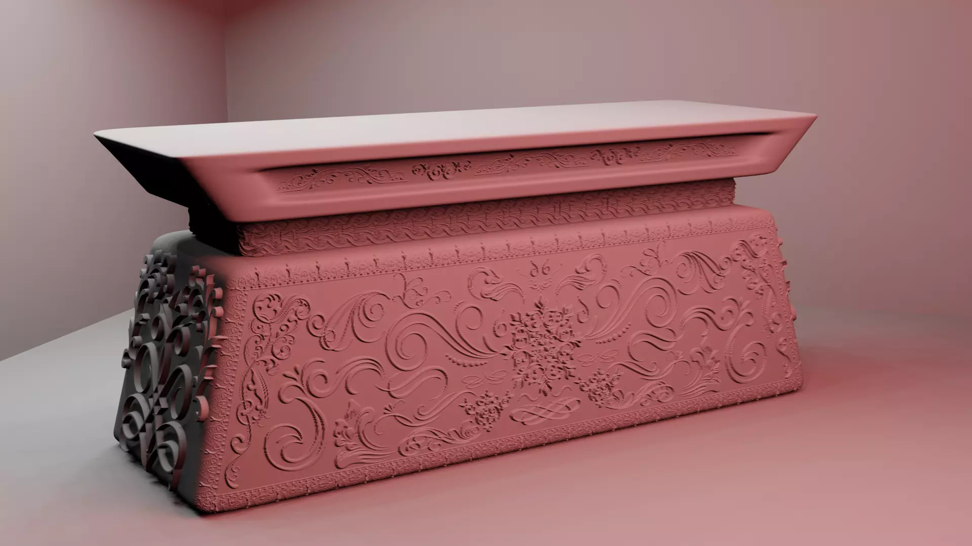 Emboss Ancient Tomb  3D model_0