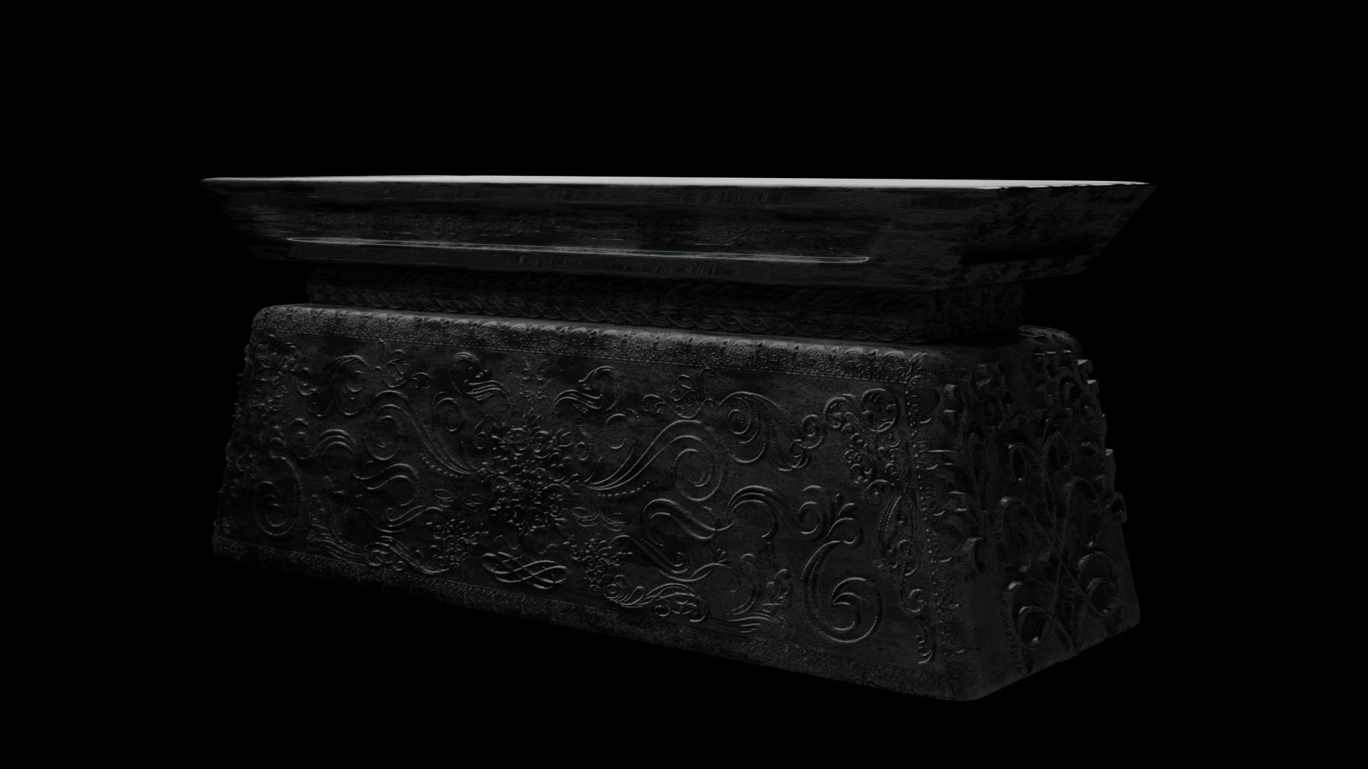 Emboss Ancient Tomb  3D model_3