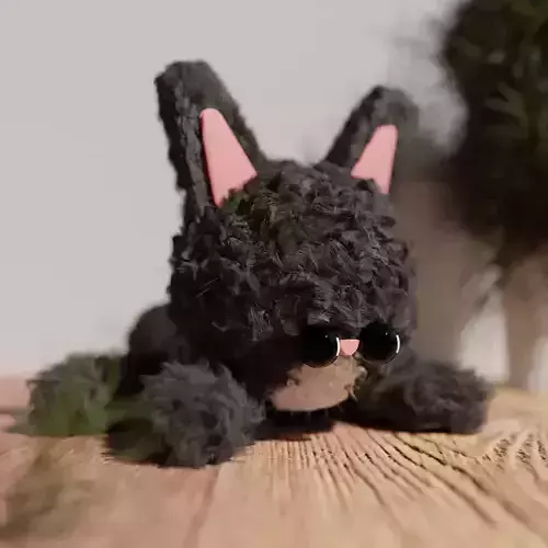 Cat model blender Low-poly 3D model