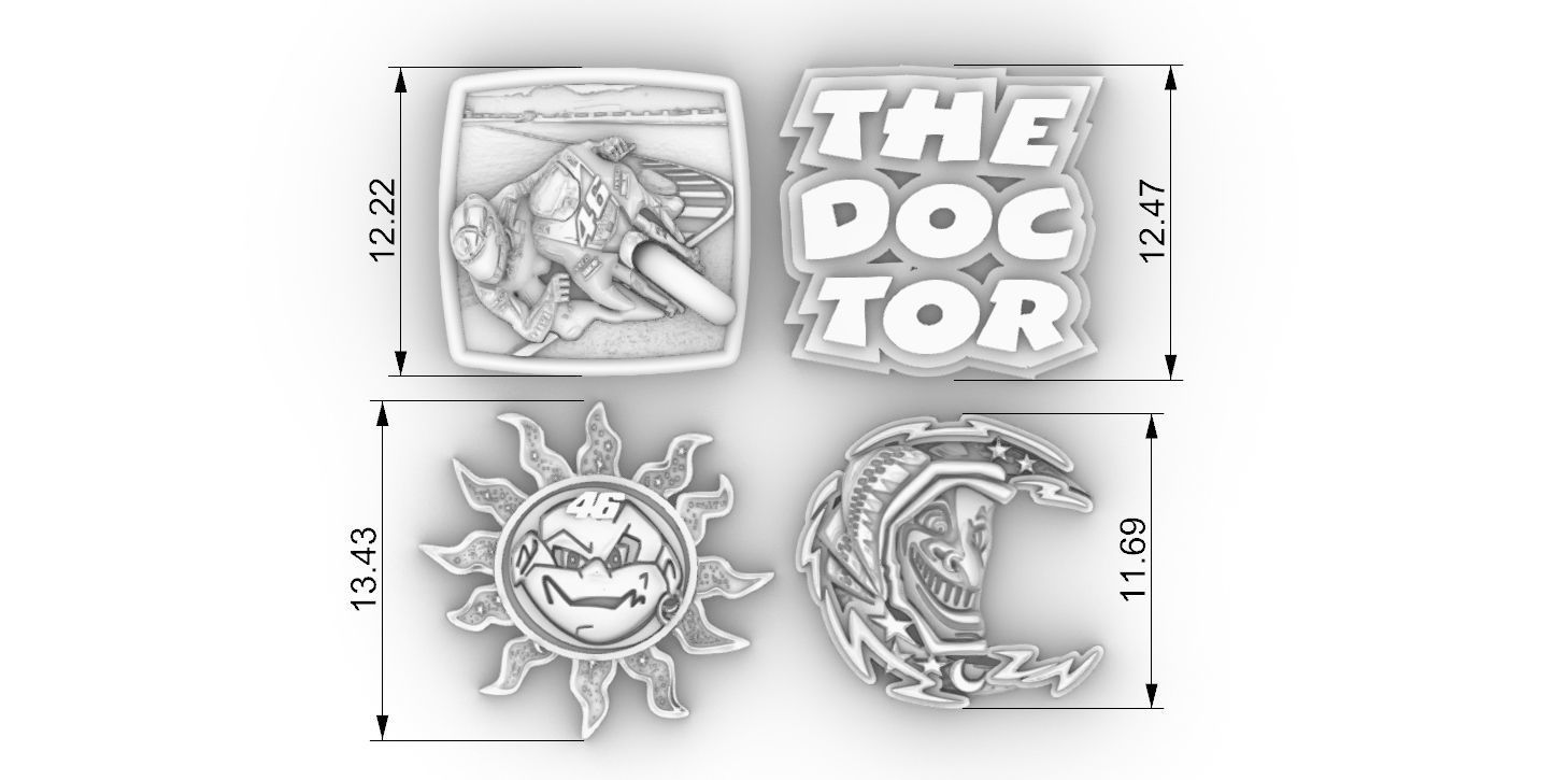 Valentino Rossi Elements 3D print model_11