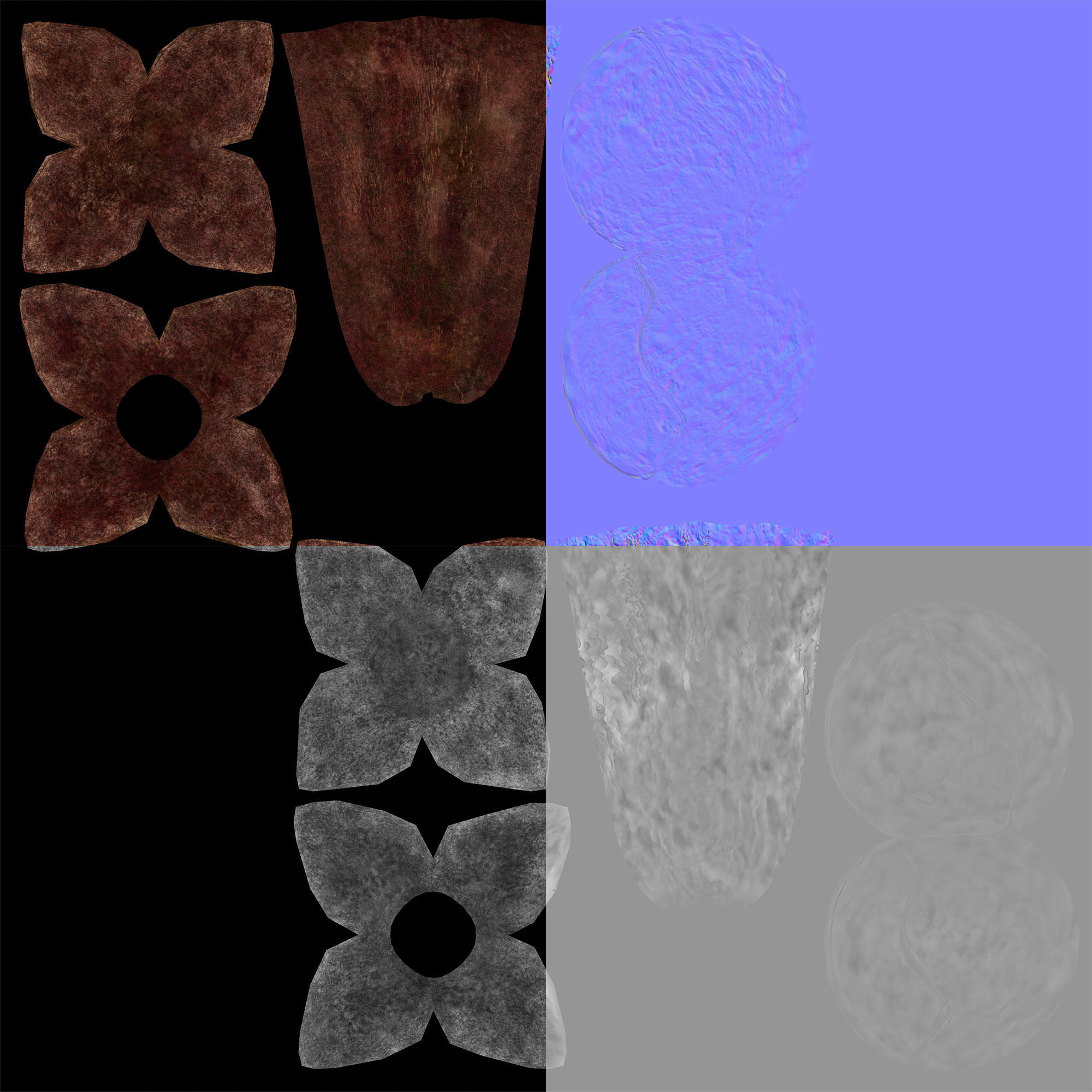 Clove spice 3D model_7