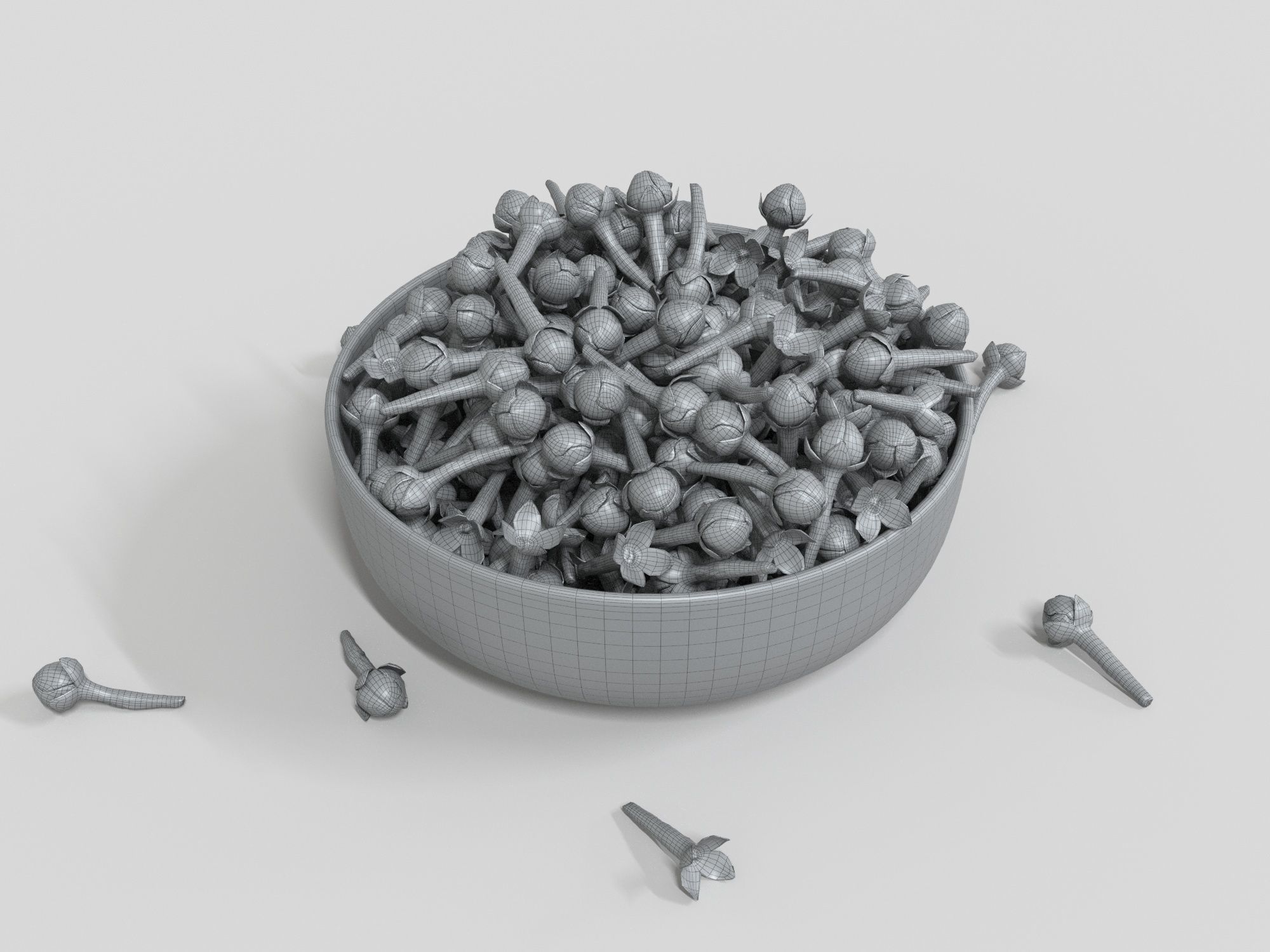 Clove spice 3D model_5