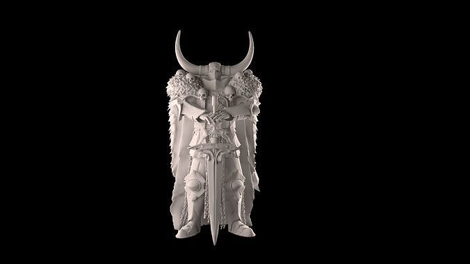  Statue Swordman Free 3D model