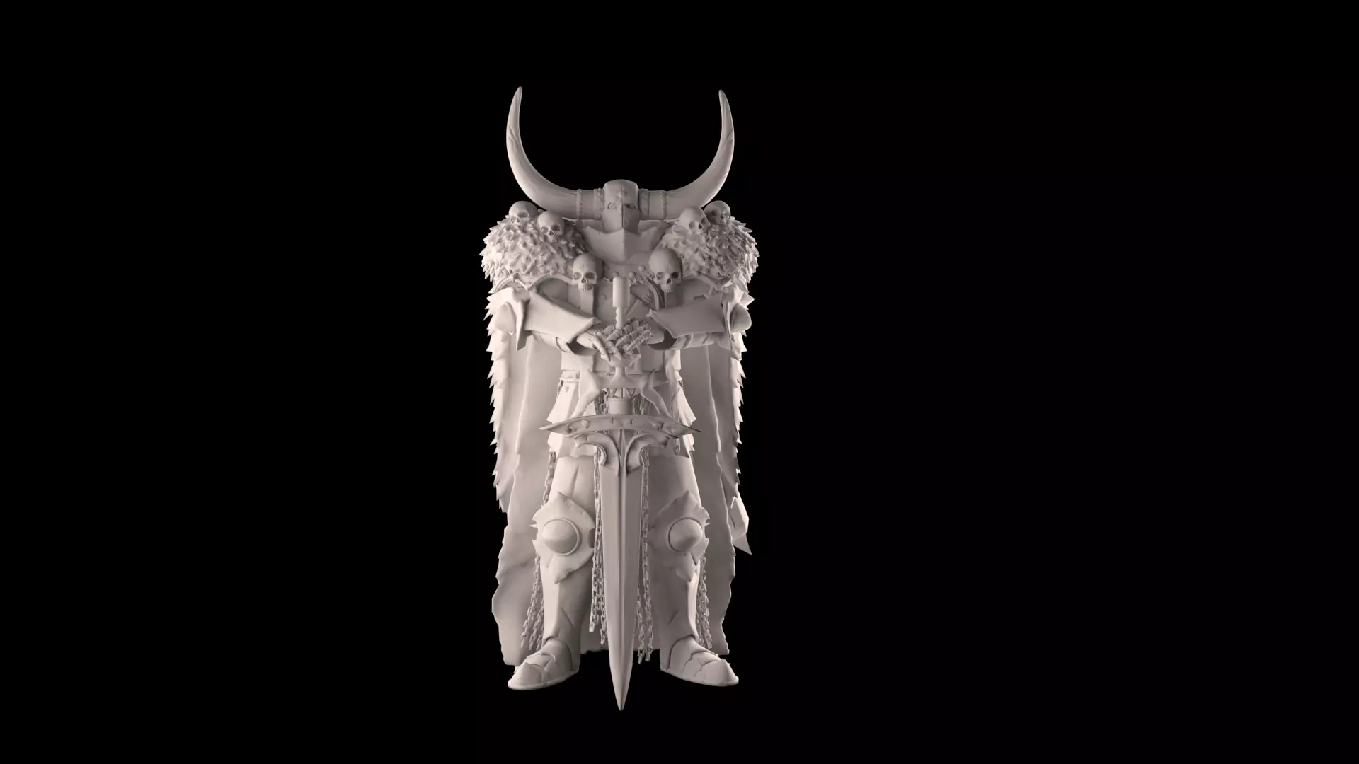 Statue Swordman Free 3D model