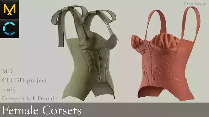 Female Corsets Marvelous Designer