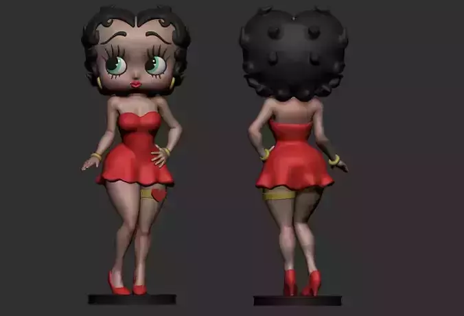BETTY BOOP AND VASE VERSION