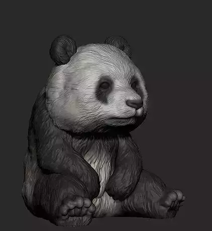 PANDA BEAR VASE 3D print model