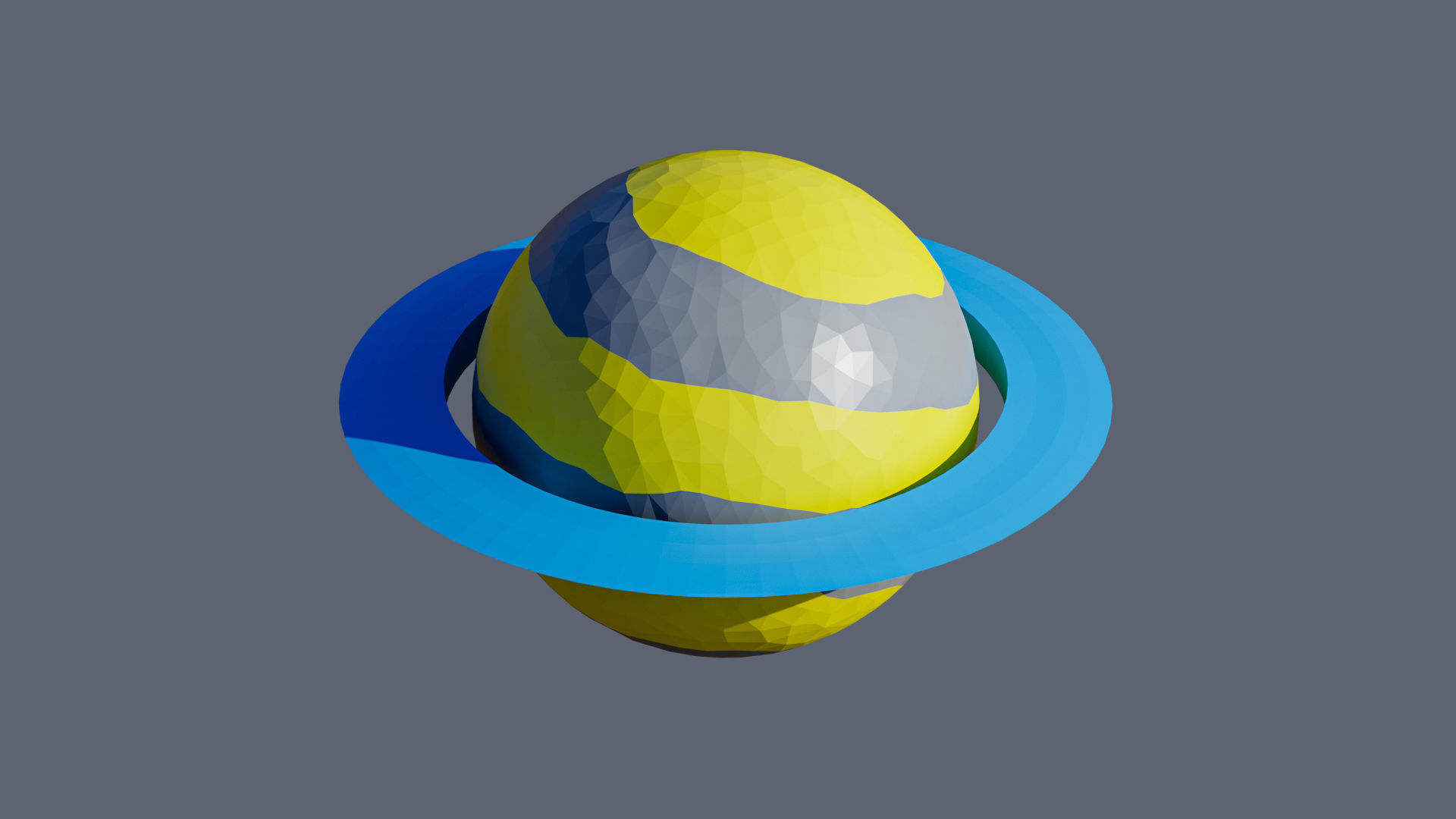 Planets 2 Low-poly 3D model_16