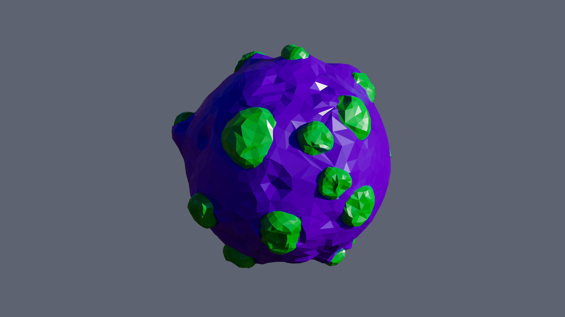 Planets 2 Low-poly 3D model_38
