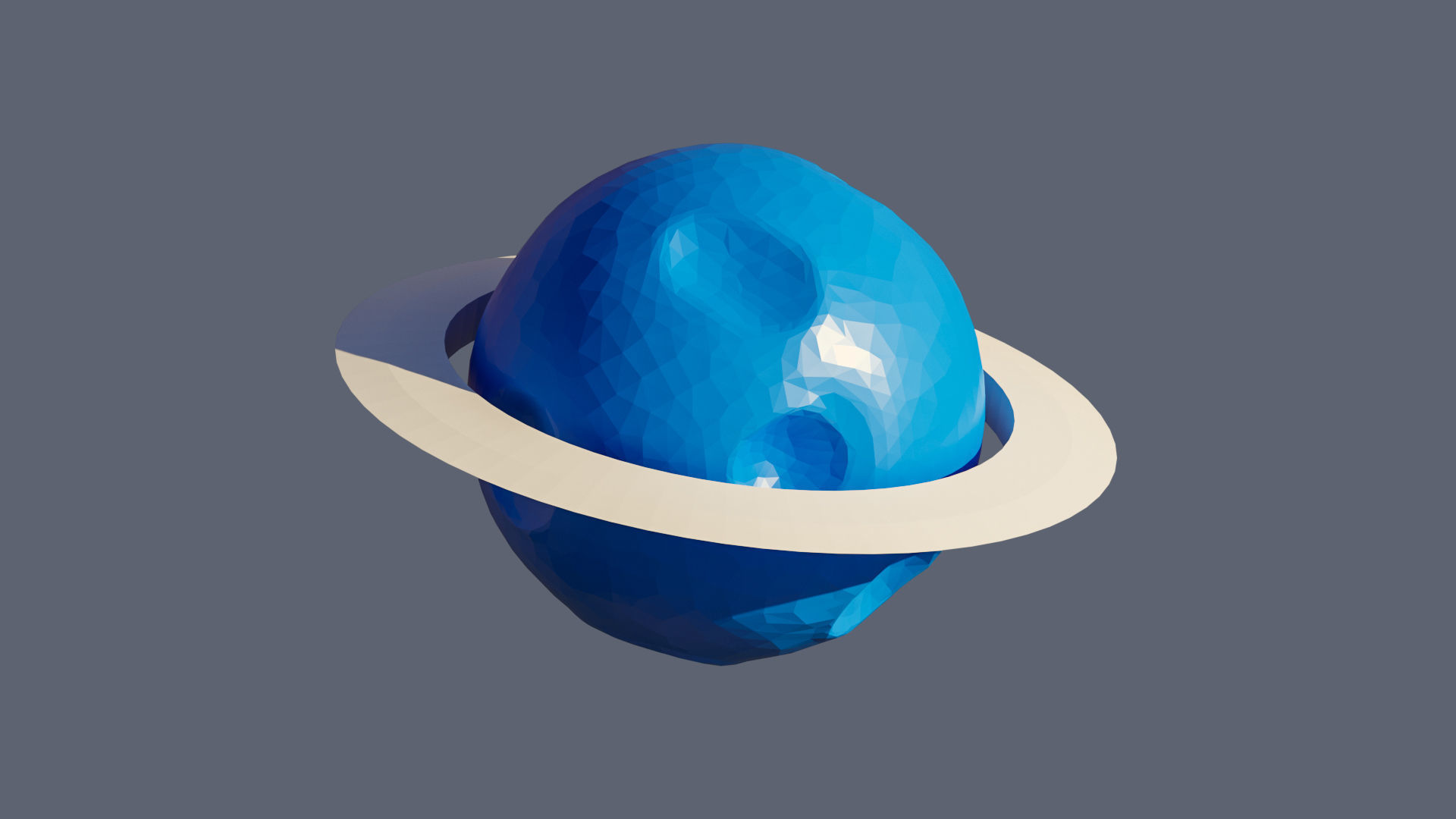 Planets 2 Low-poly 3D model_23