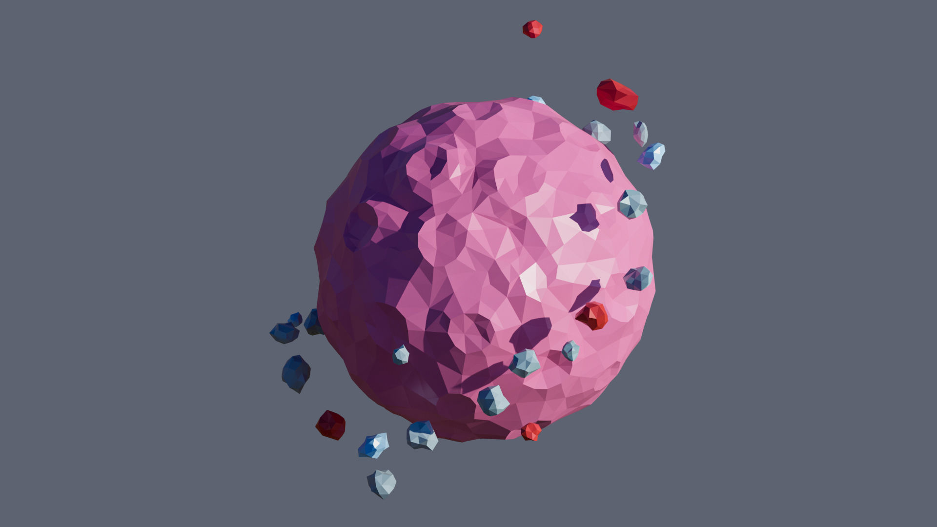 Planets 2 Low-poly 3D model_37