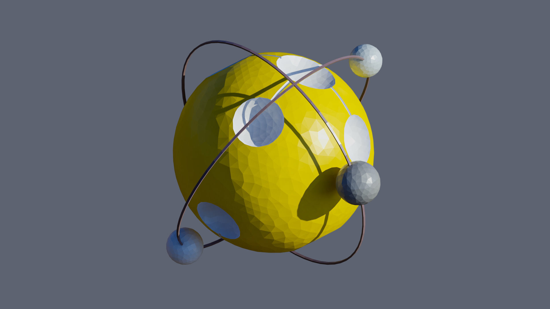 Planets 2 Low-poly 3D model_15