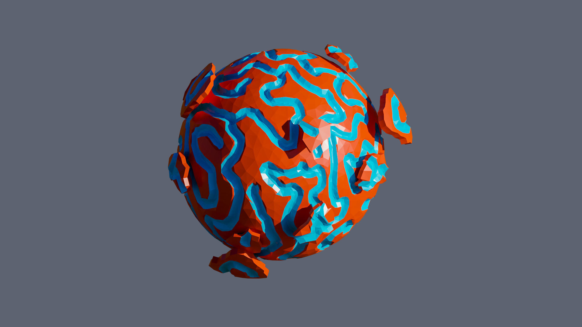 Planets 2 Low-poly 3D model_52