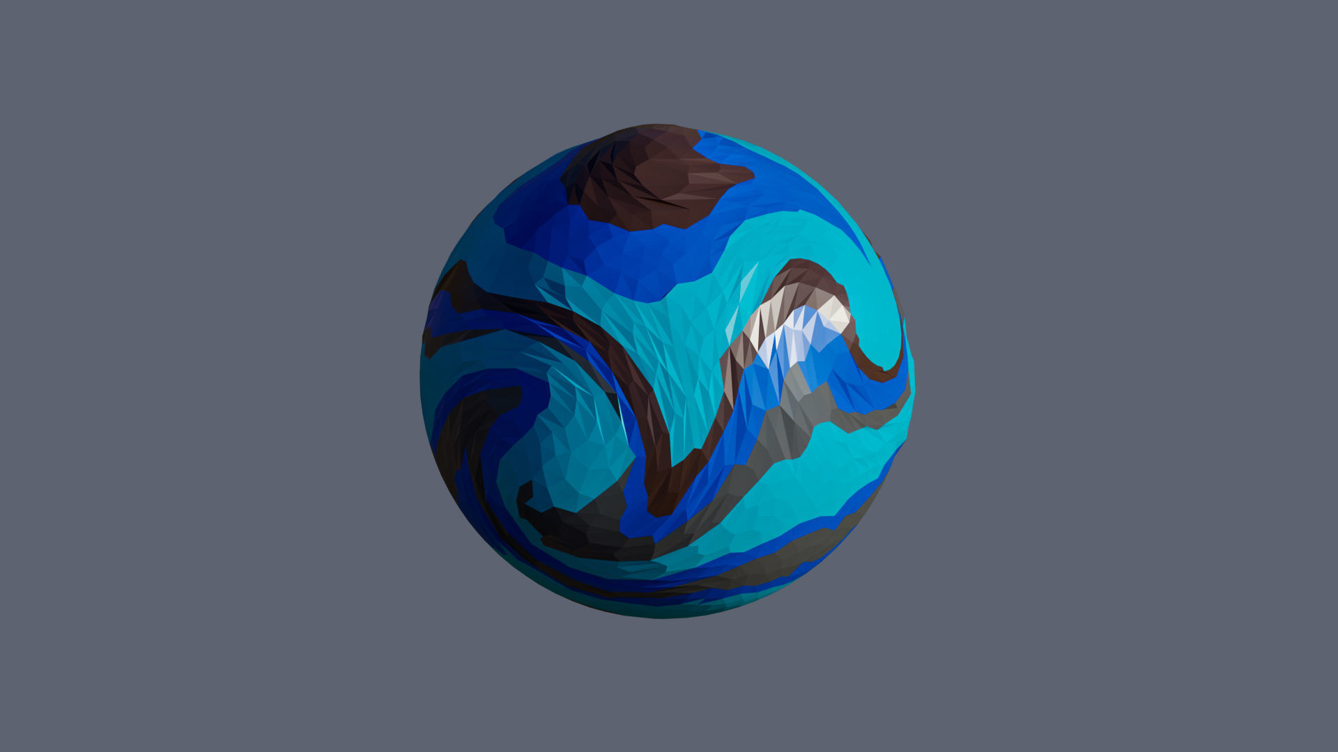 Planets 2 Low-poly 3D model_13