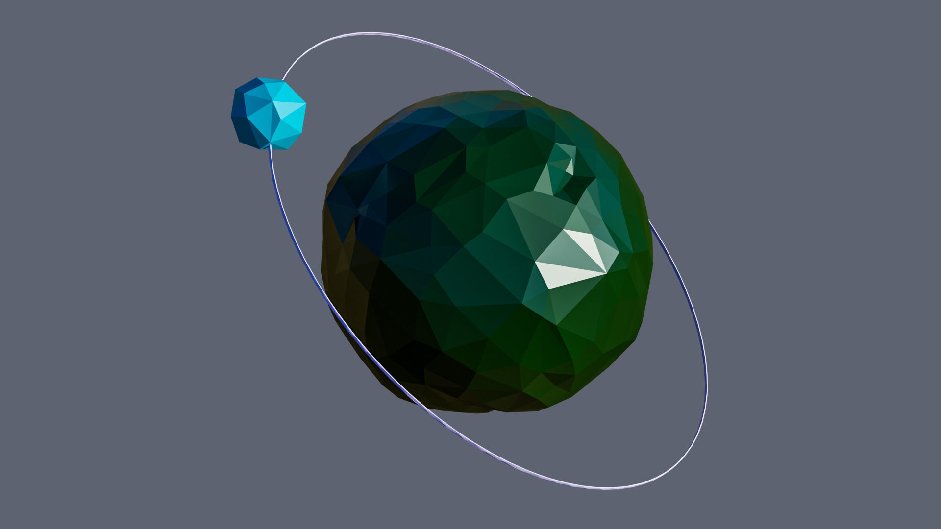 Planets 2 Low-poly 3D model_17