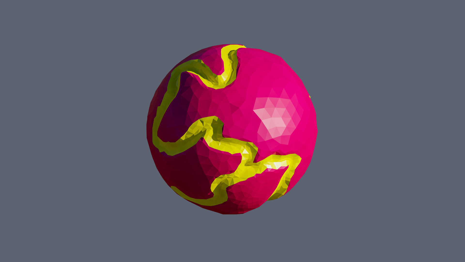 Planets 2 Low-poly 3D model_7