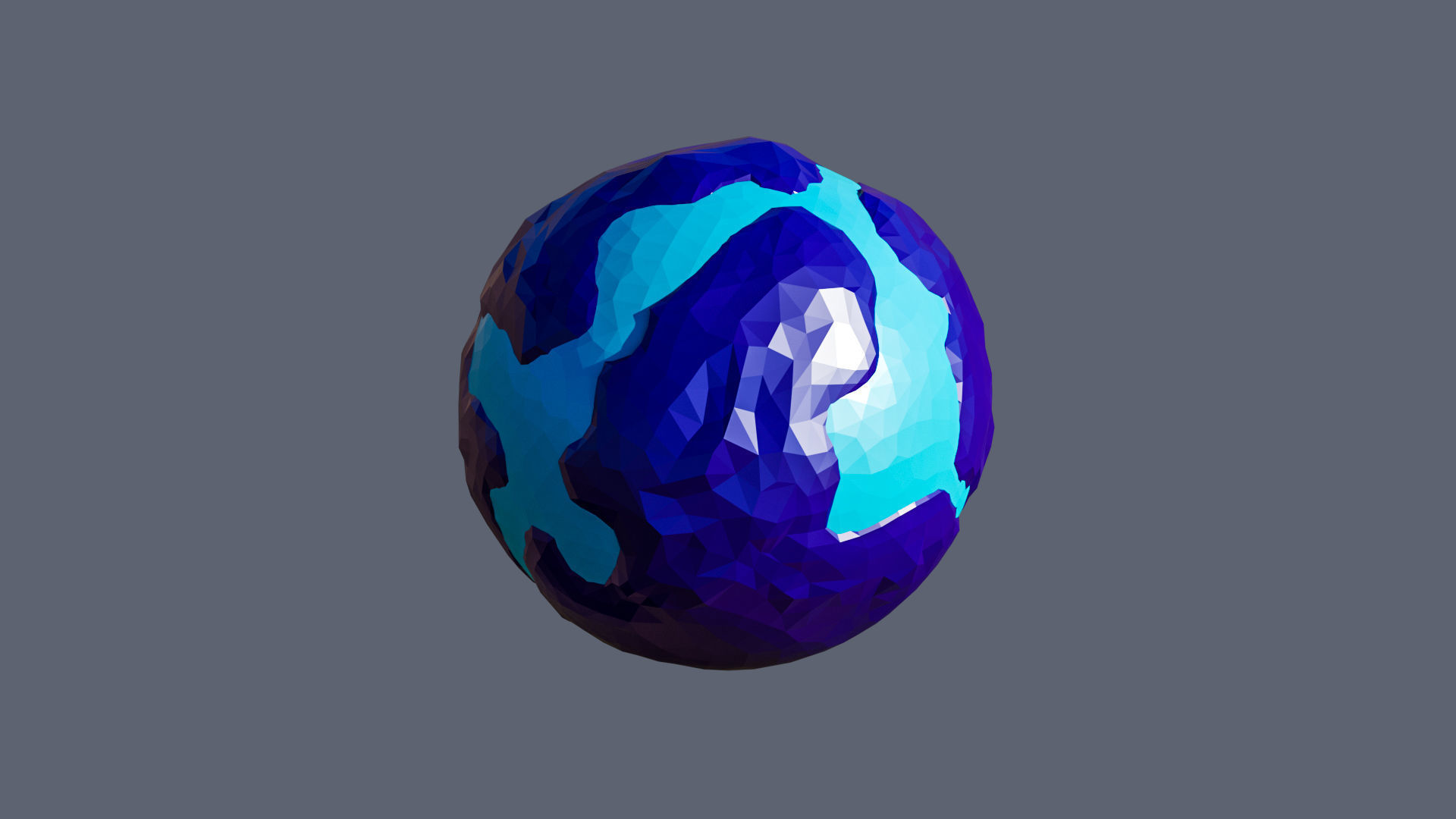 Planets 2 Low-poly 3D model_20