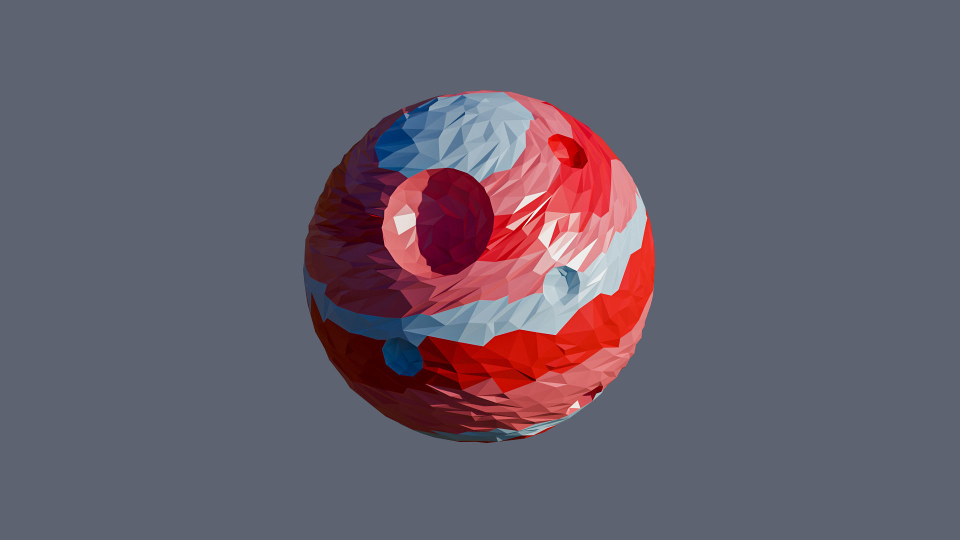 Planets 2 Low-poly 3D model_29