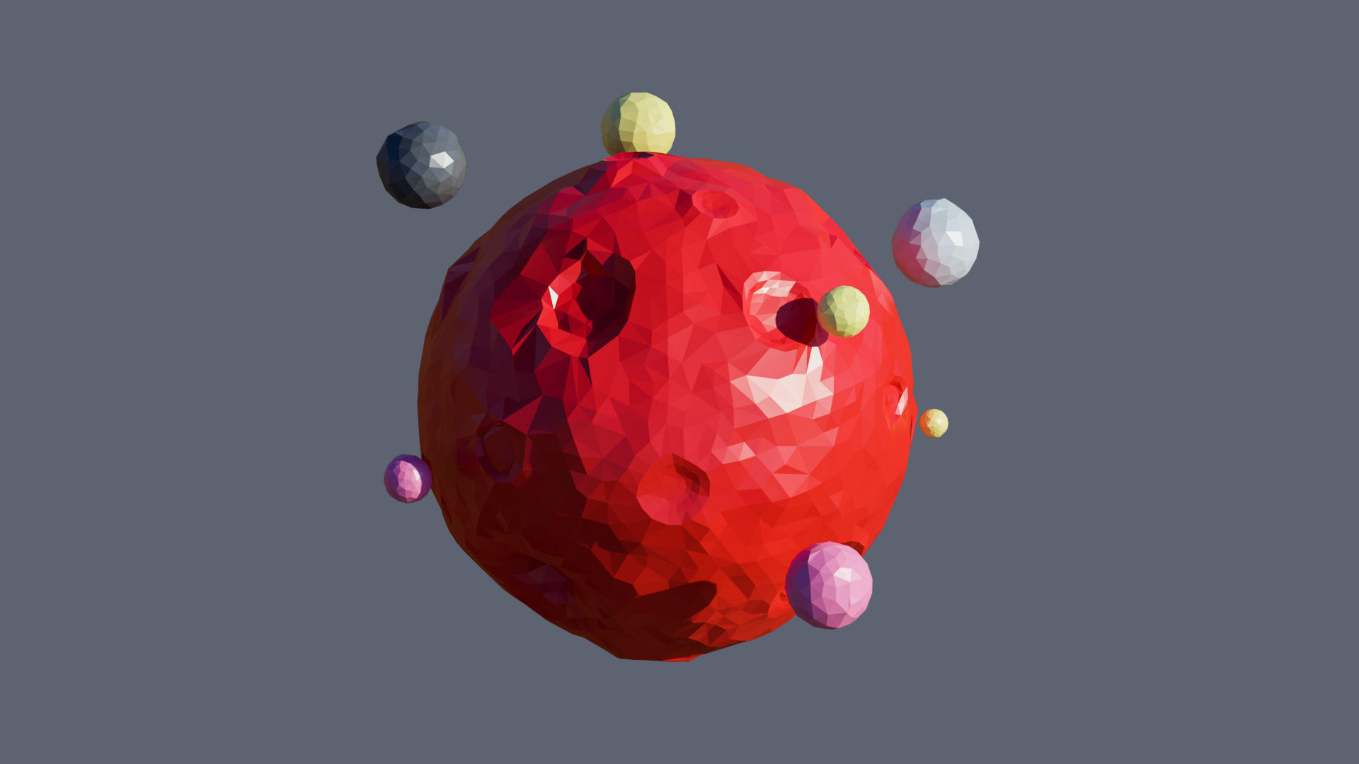 Planets 2 Low-poly 3D model_51