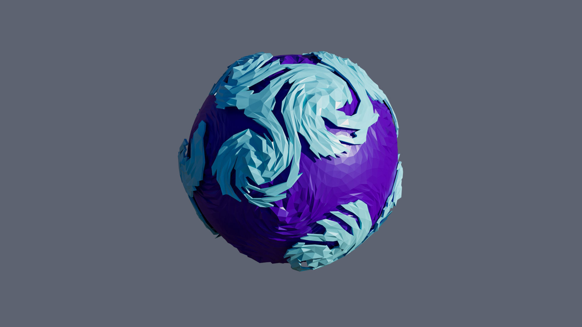 Planets 2 Low-poly 3D model_18