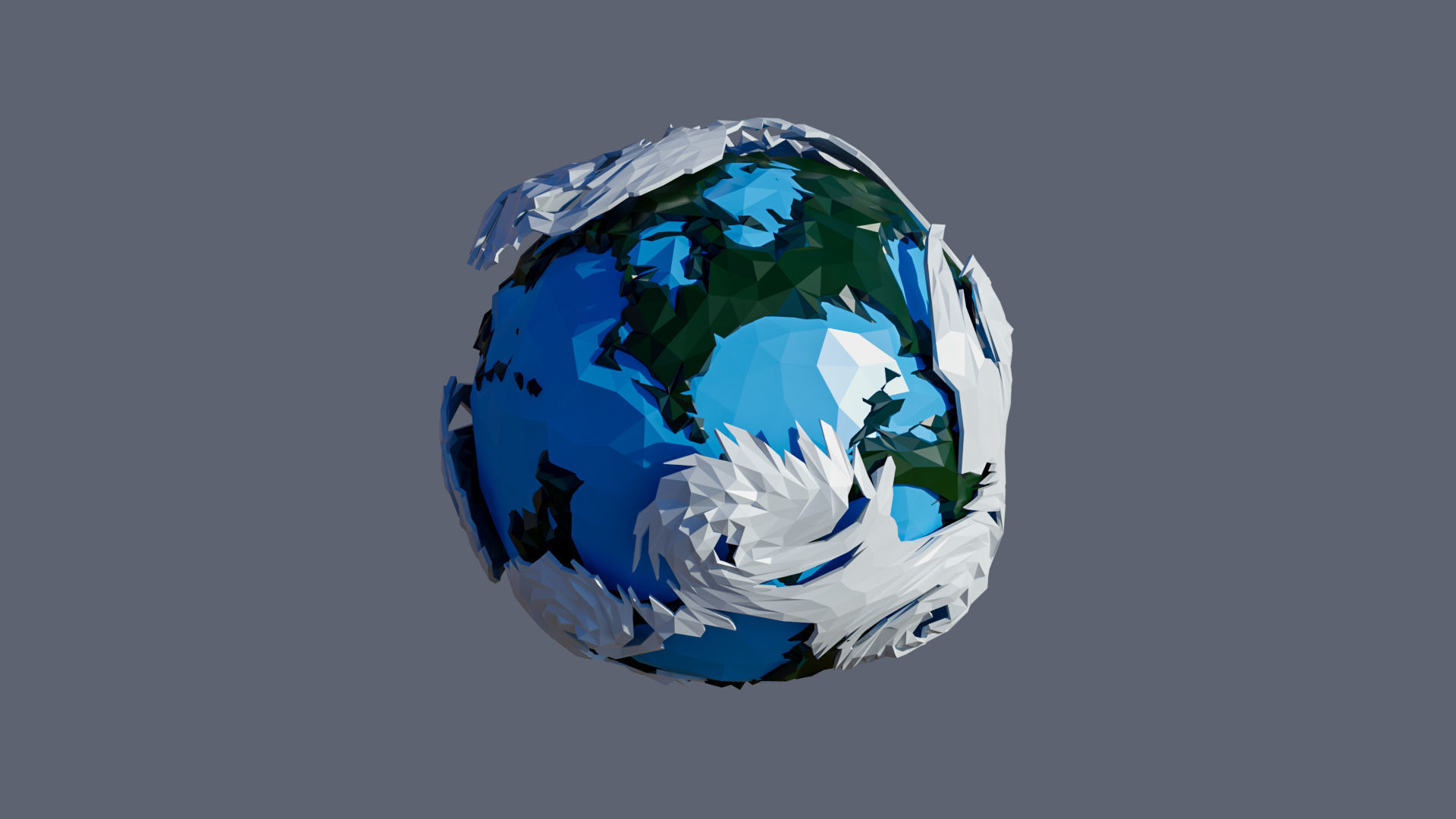 Planets 2 Low-poly 3D model_14