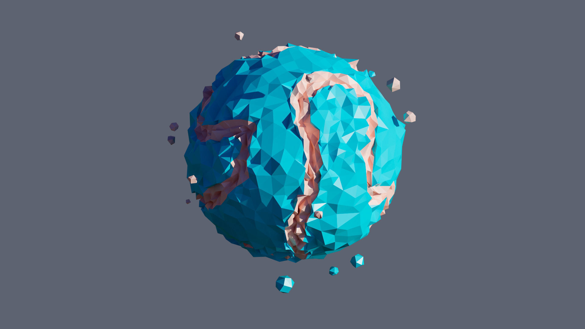 Planets 2 Low-poly 3D model_27