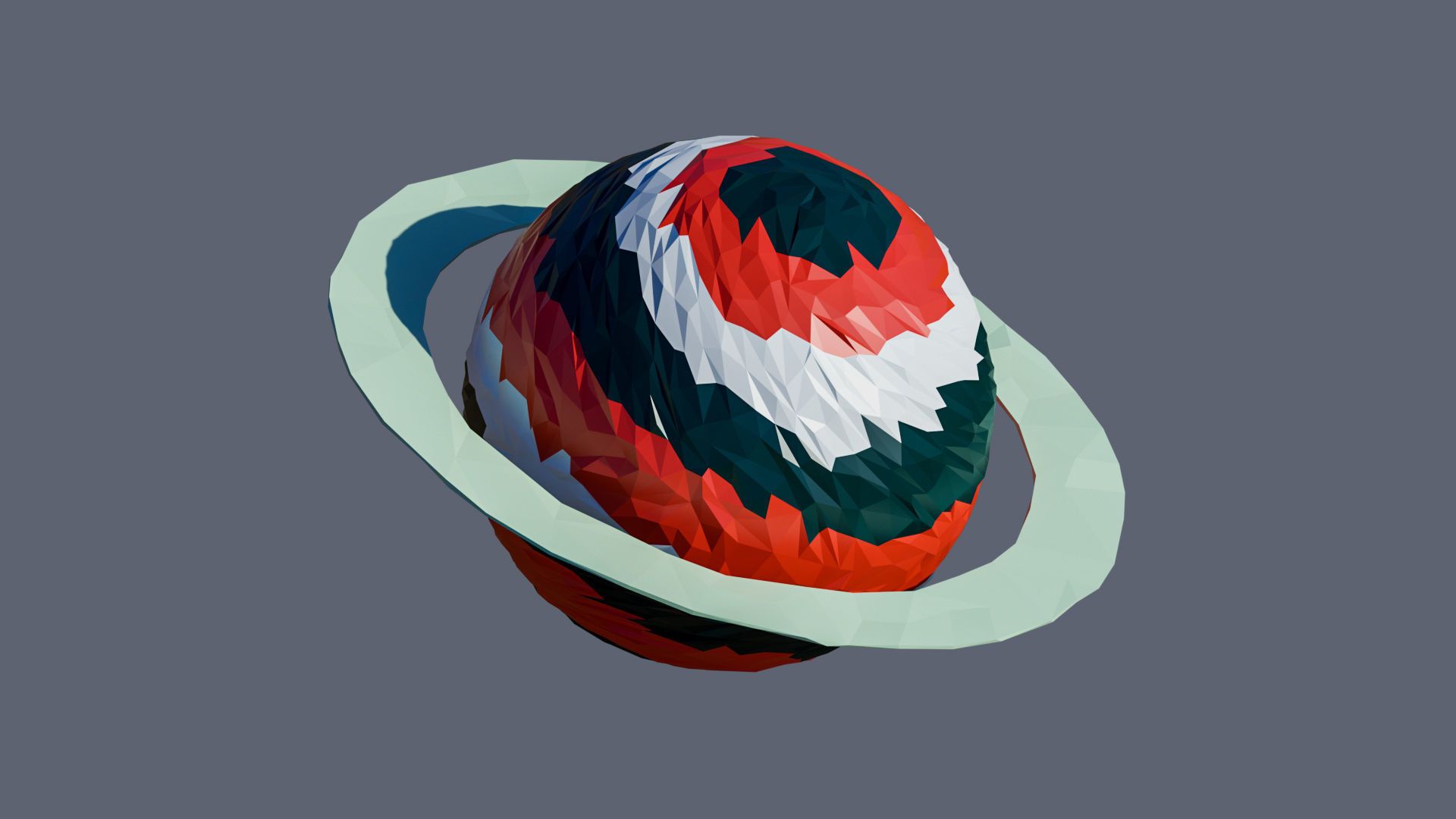 Planets 2 Low-poly 3D model_45