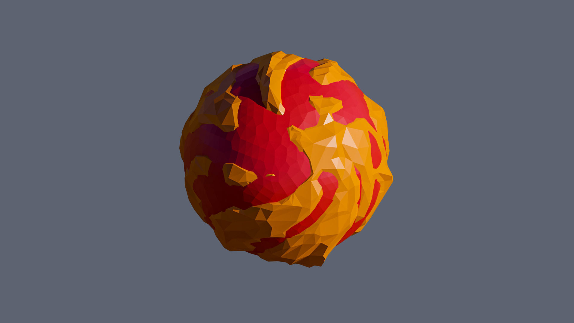Planets 2 Low-poly 3D model_19