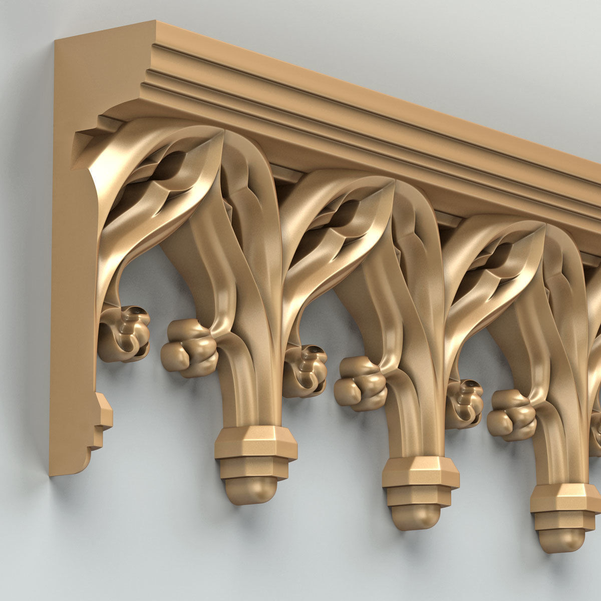 Molding 053 Gothic 3D model_6