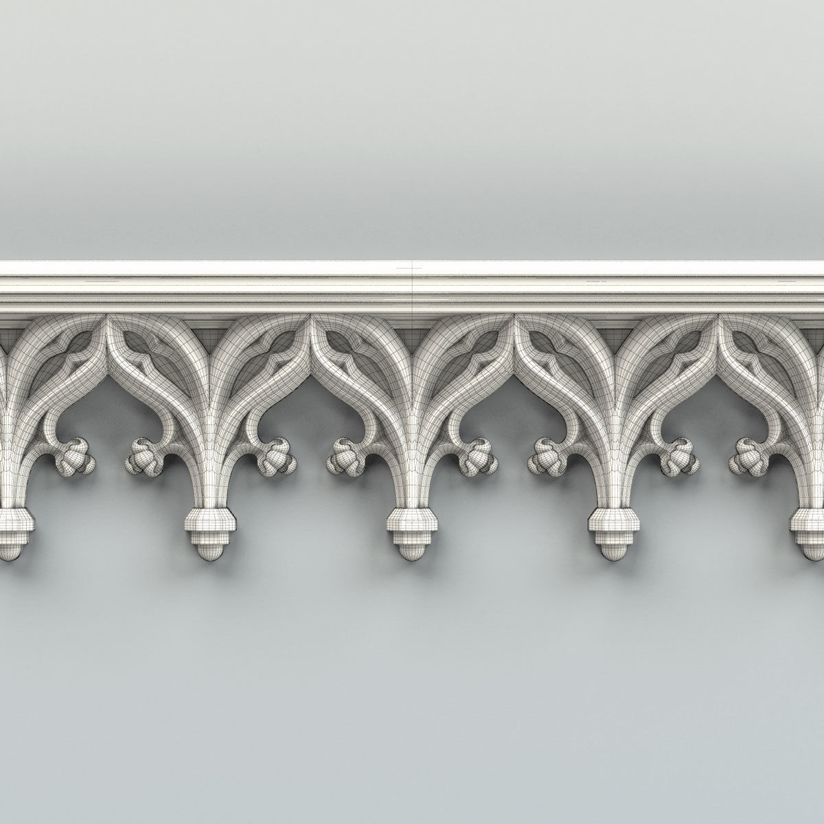 Molding 053 Gothic 3D model_7