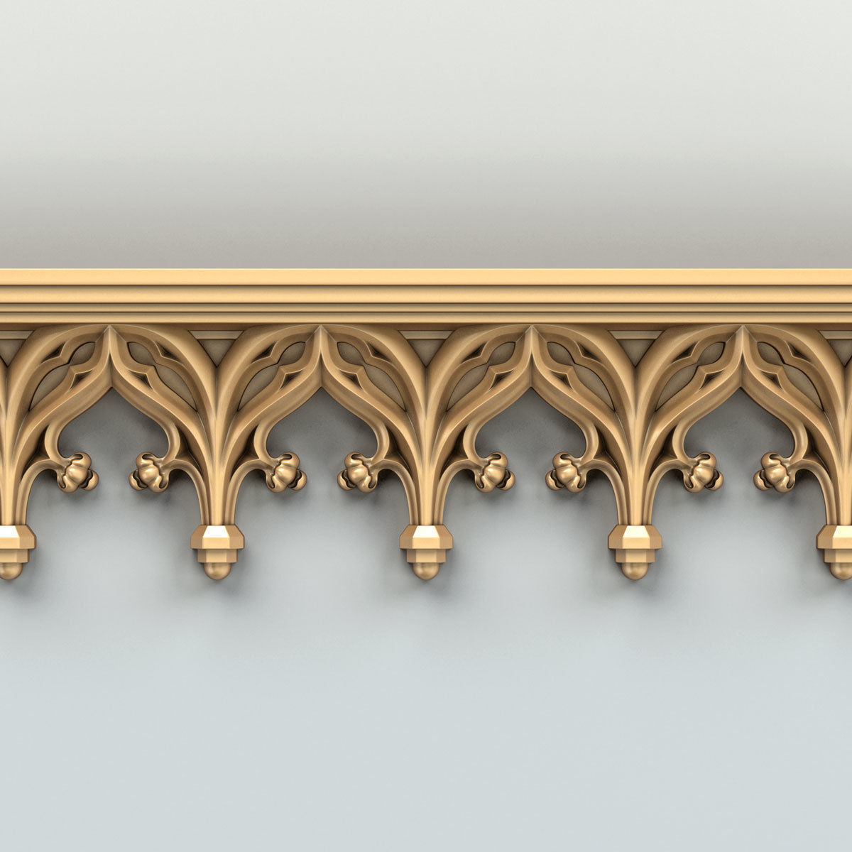 Molding 053 Gothic 3D model_2