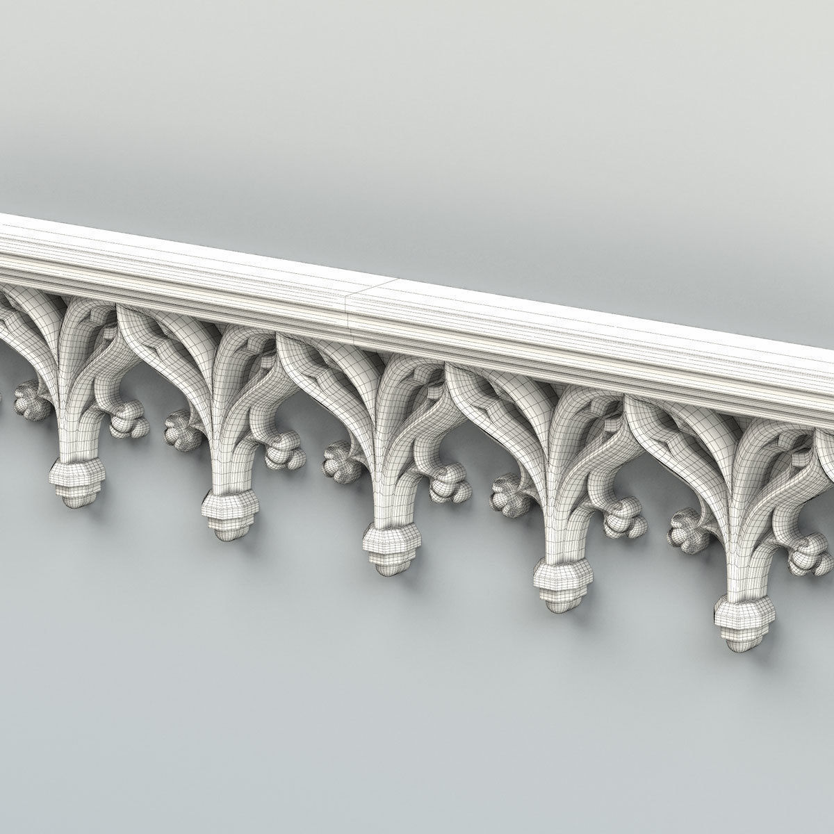Molding 053 Gothic 3D model_8