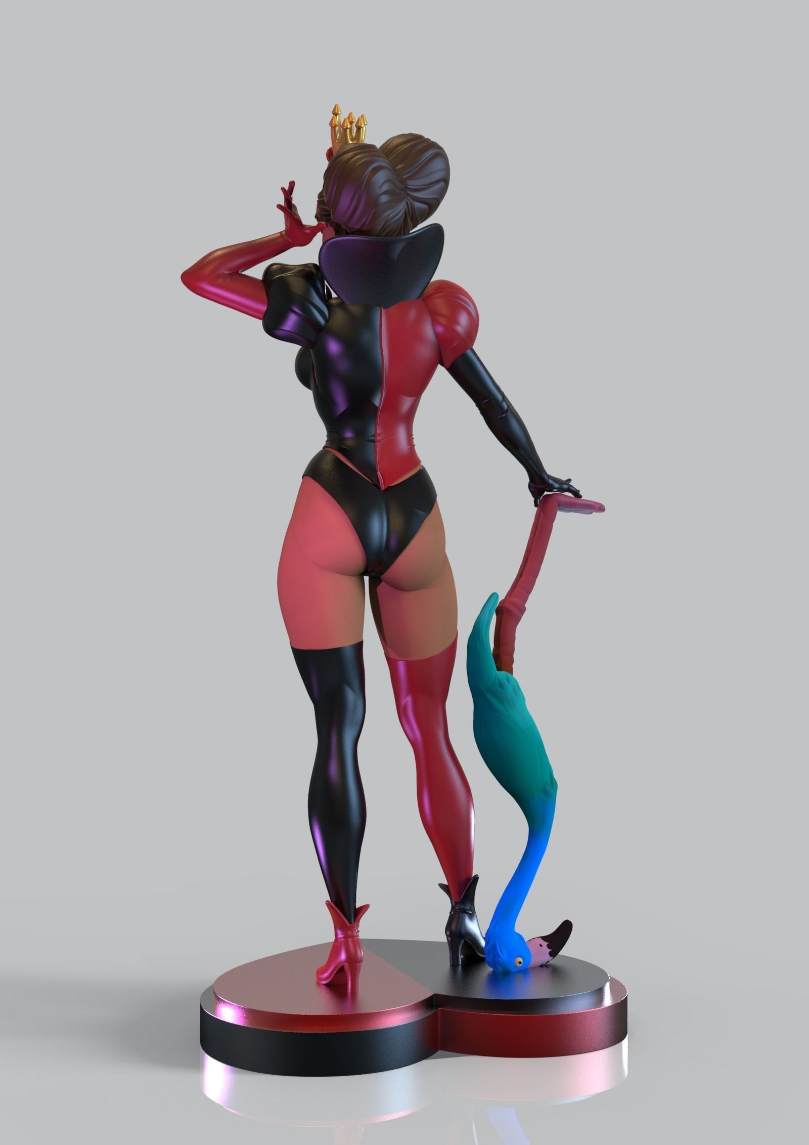 QUEEN OF HEARTS BY ALICE IN WONDERLAND 3D print model_3