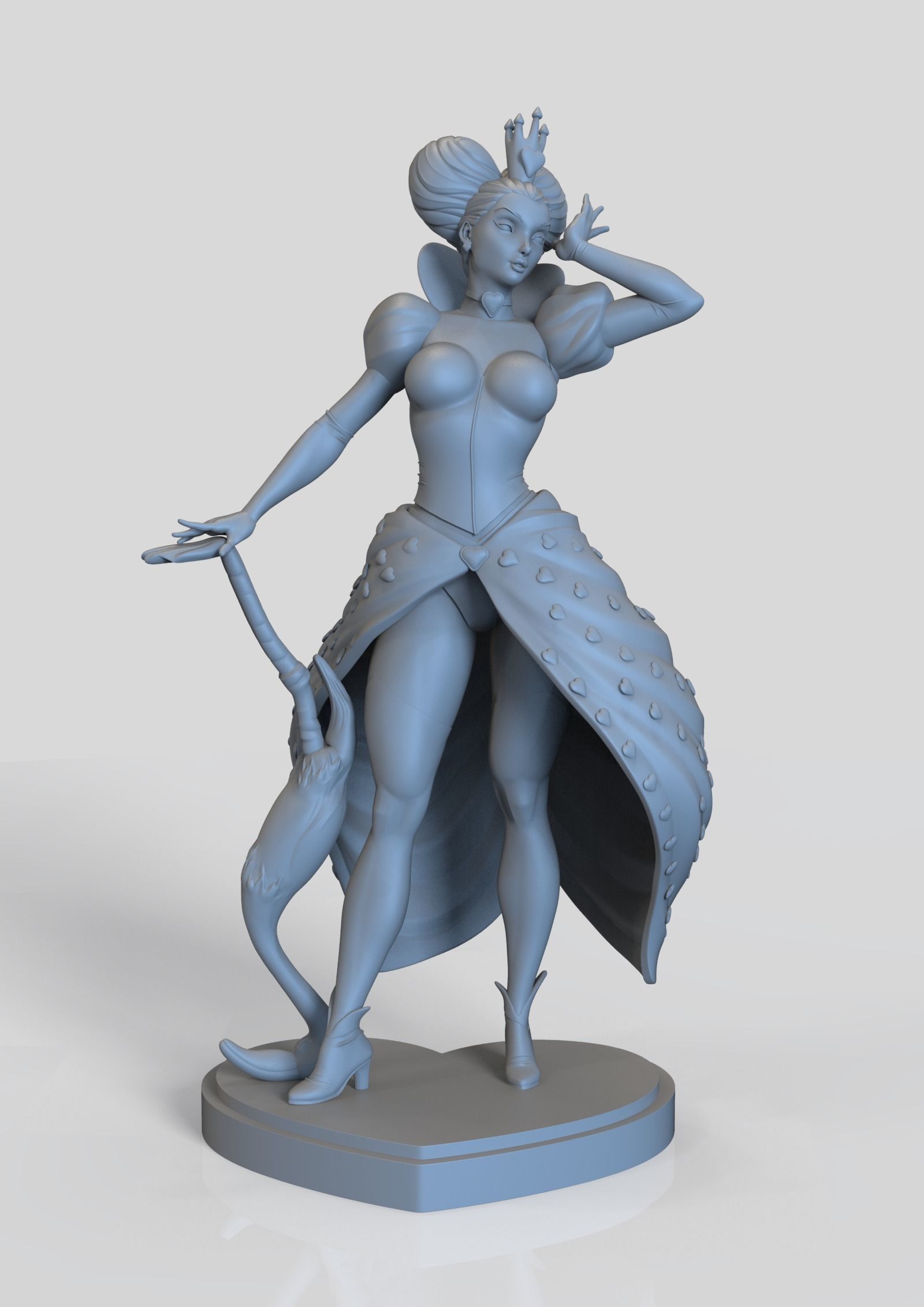 QUEEN OF HEARTS BY ALICE IN WONDERLAND 3D print model_4
