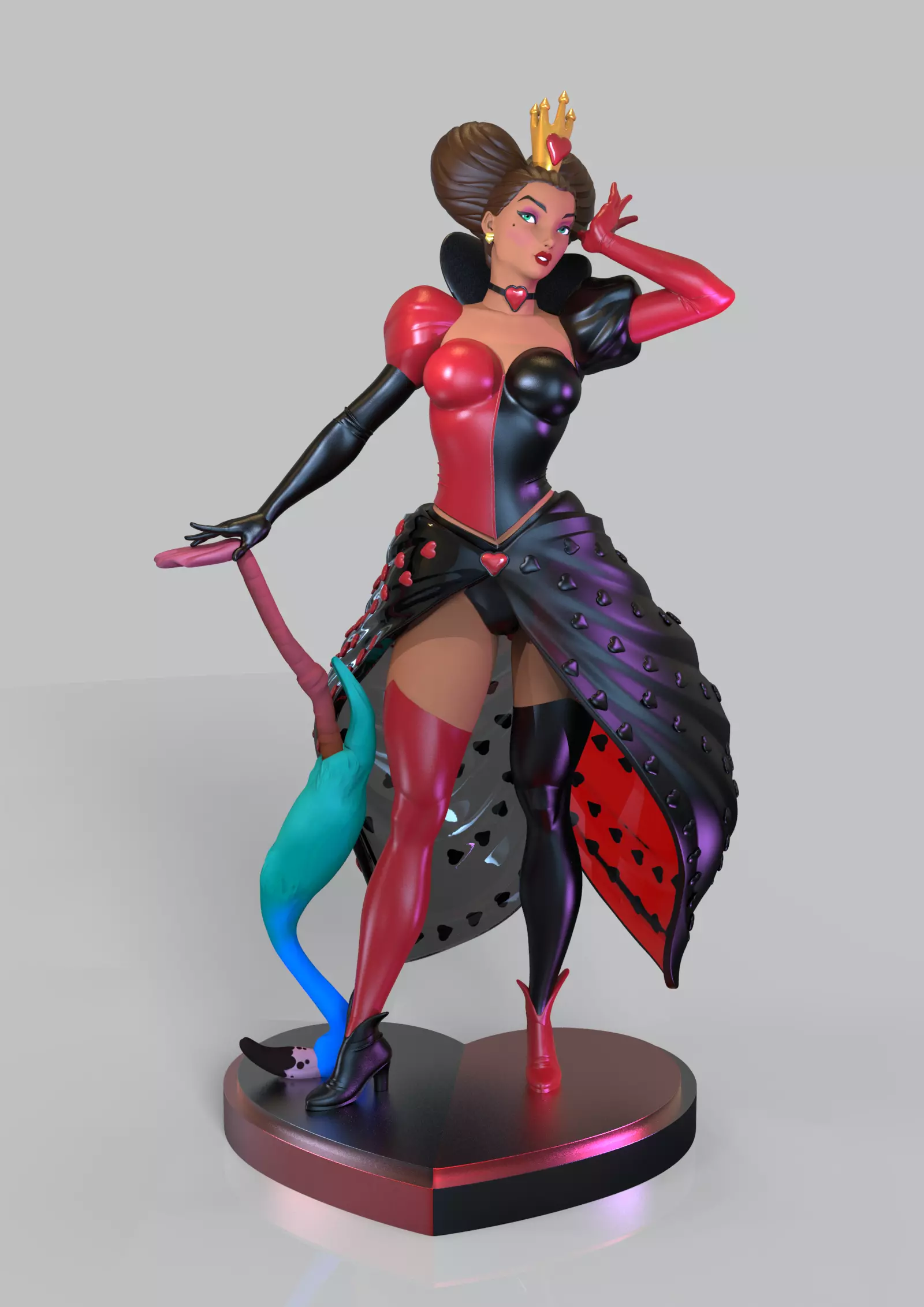 QUEEN OF HEARTS BY ALICE IN WONDERLAND 3D print model_0