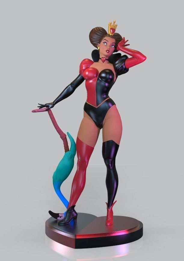 QUEEN OF HEARTS BY ALICE IN WONDERLAND 3D print model_2