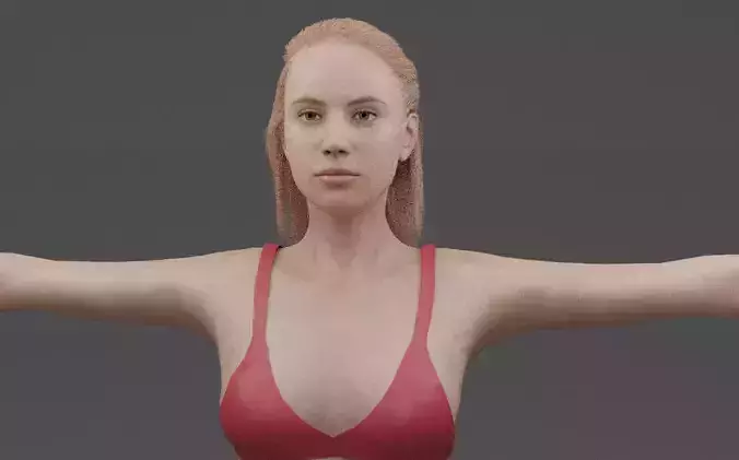 Realistic Woman 3D Model