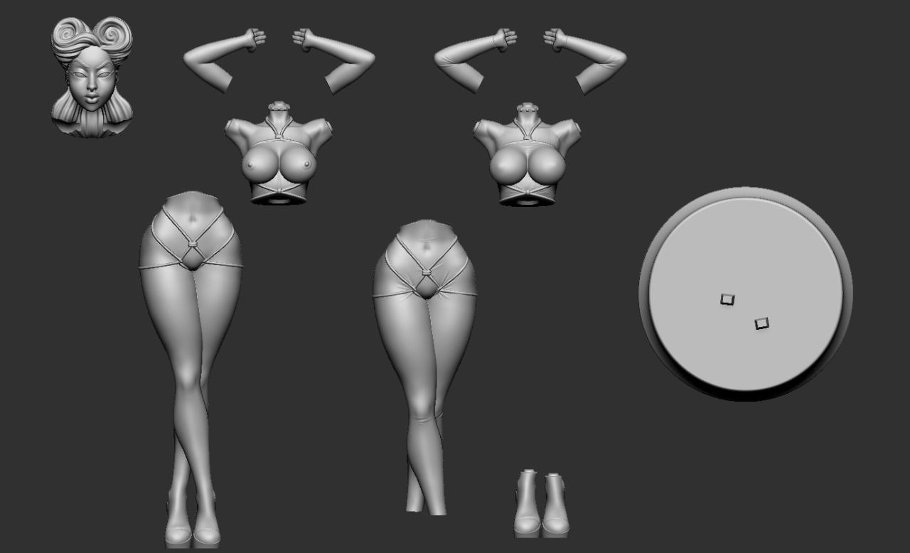 Pin-up Bandage V2 PLUS NSFW 3D print model_3