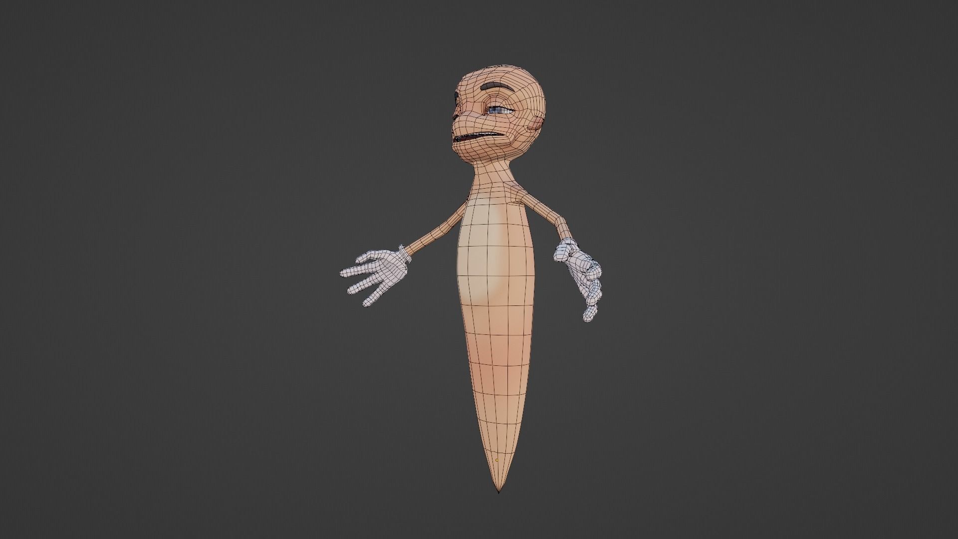 Character cartoon Low-poly 3D model_11