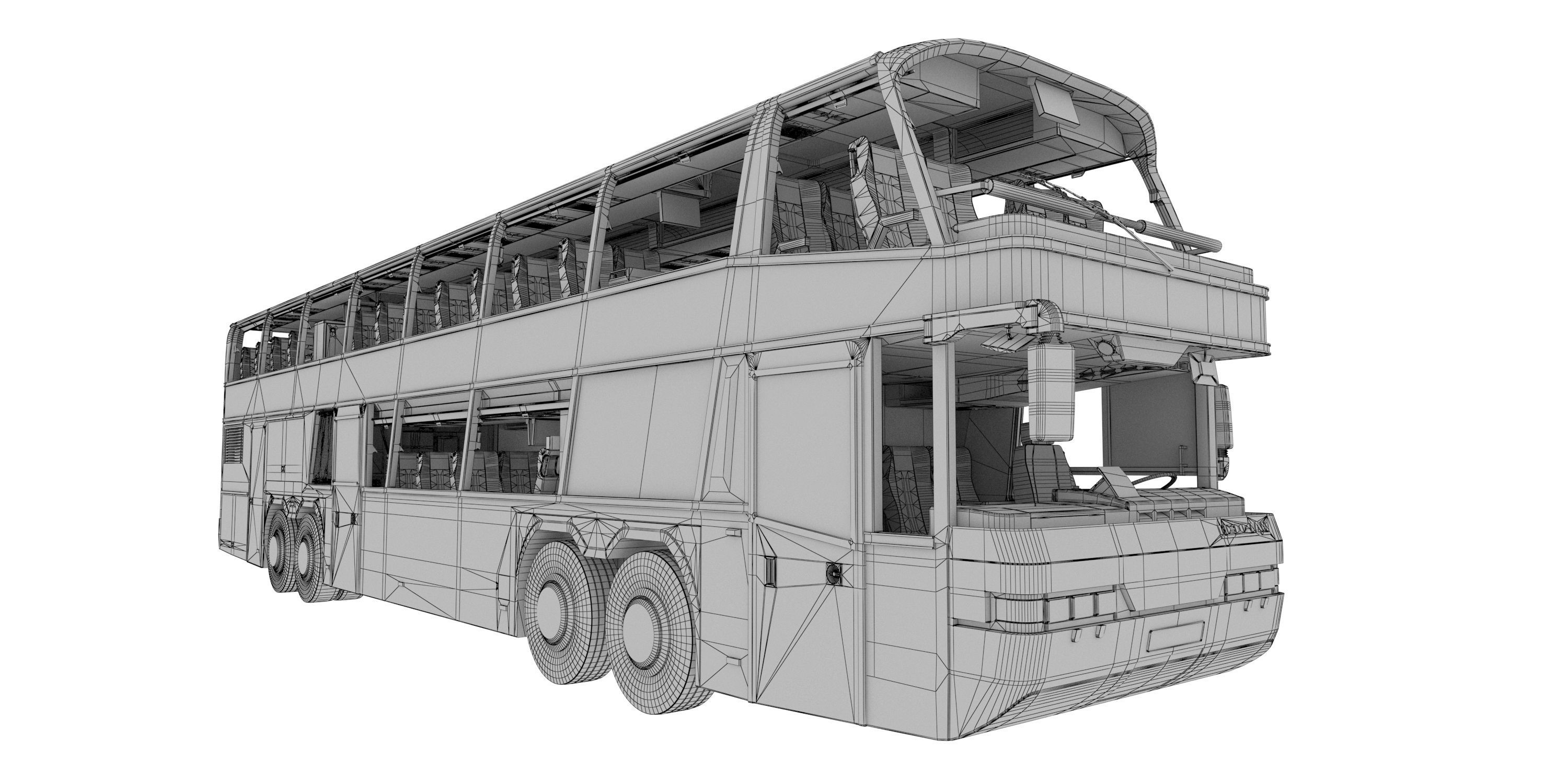 Neoplan Megaliner N128 2000 3D model_42