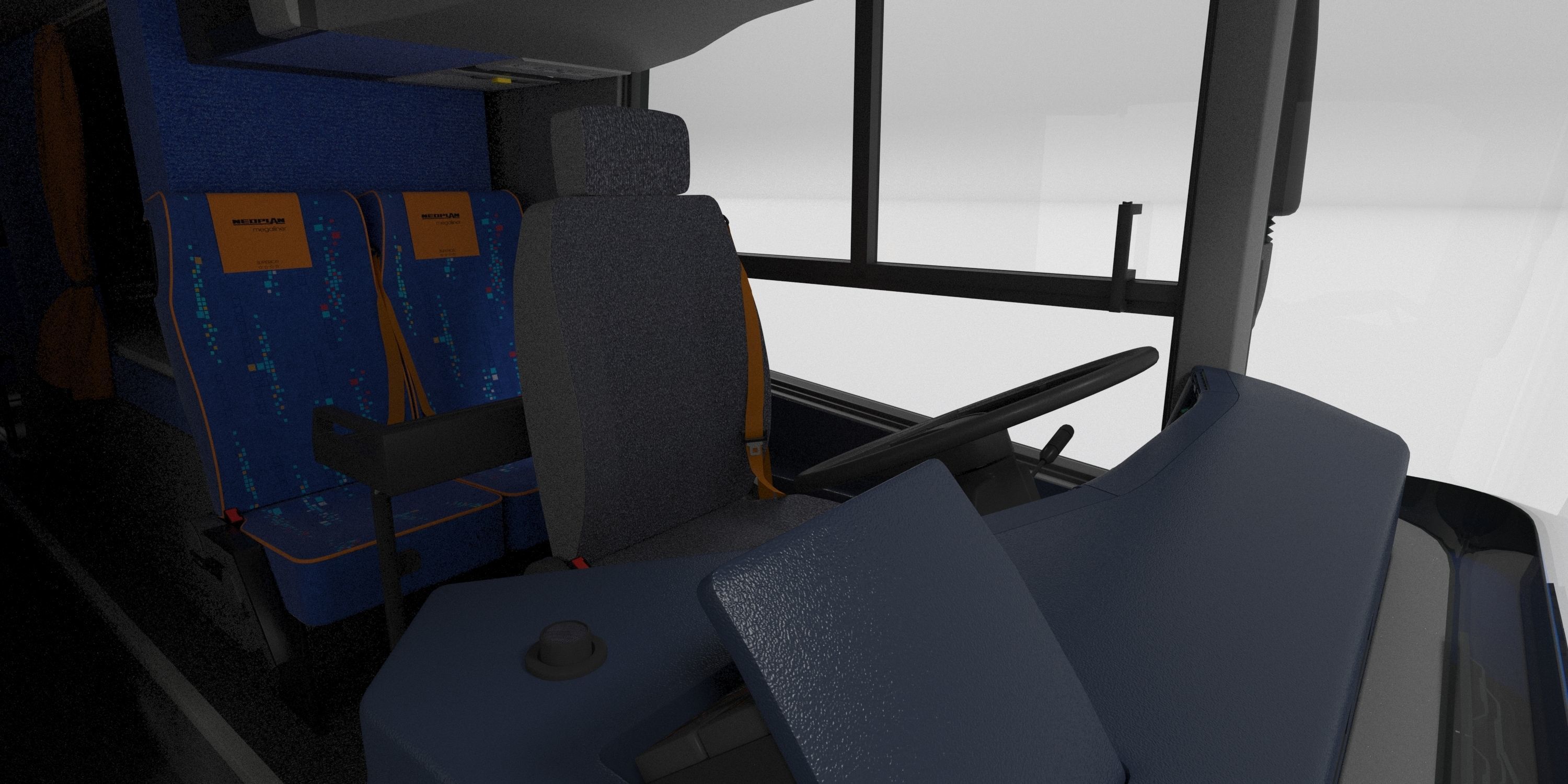 Neoplan Megaliner N128 2000 3D model_19