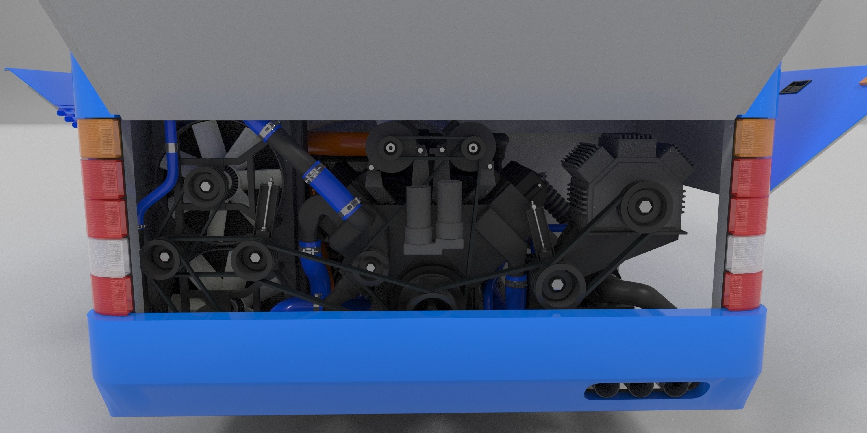 Neoplan Megaliner N128 2000 3D model_11
