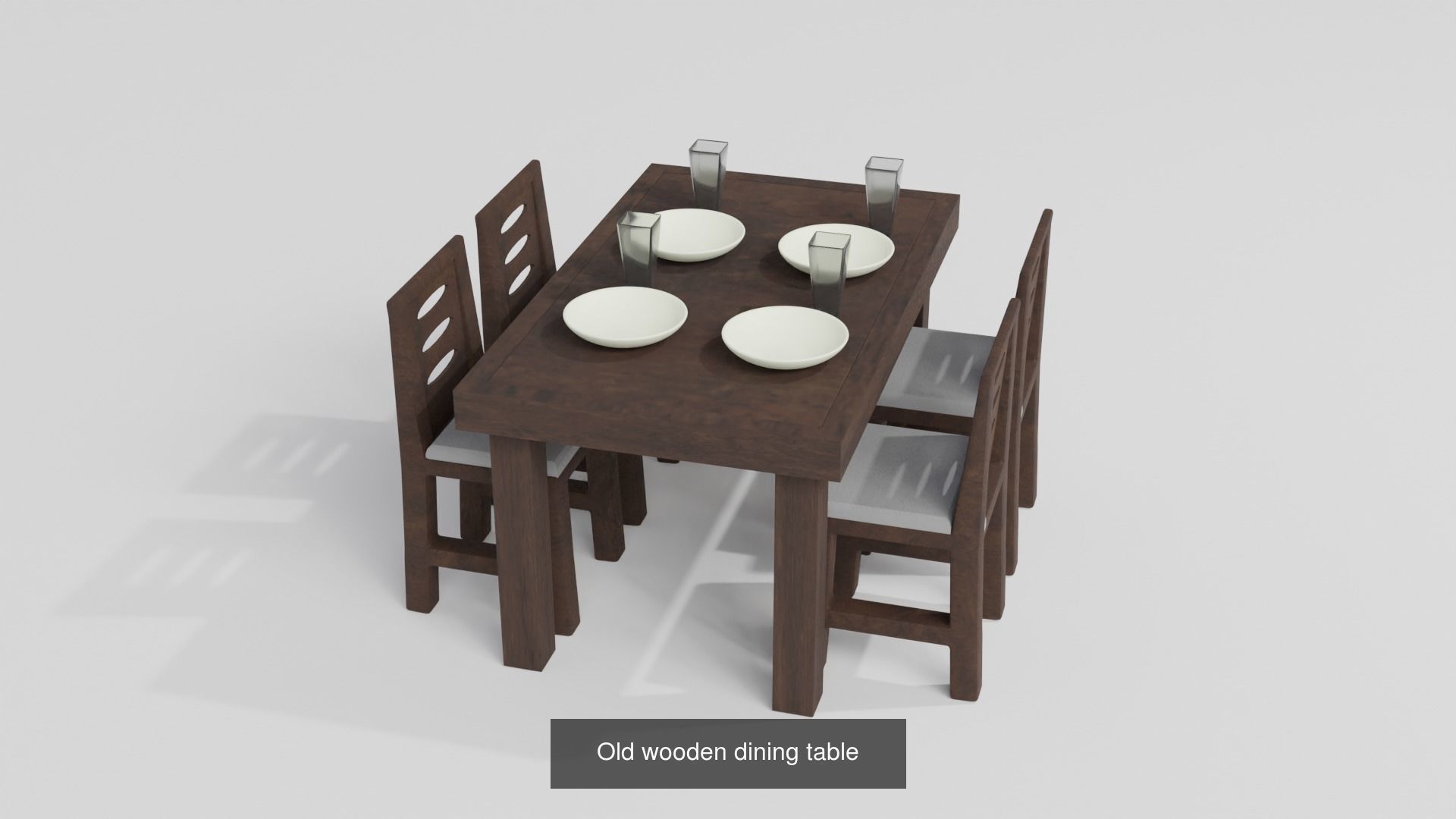 wooden interior furniture asset collection pack _1