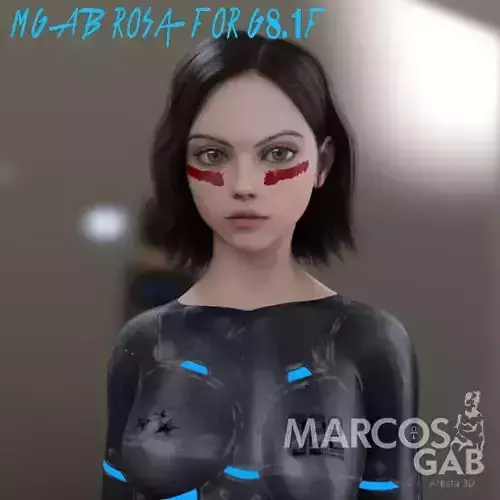 MGAB Rosa for Genesis 81 Female 3D model
